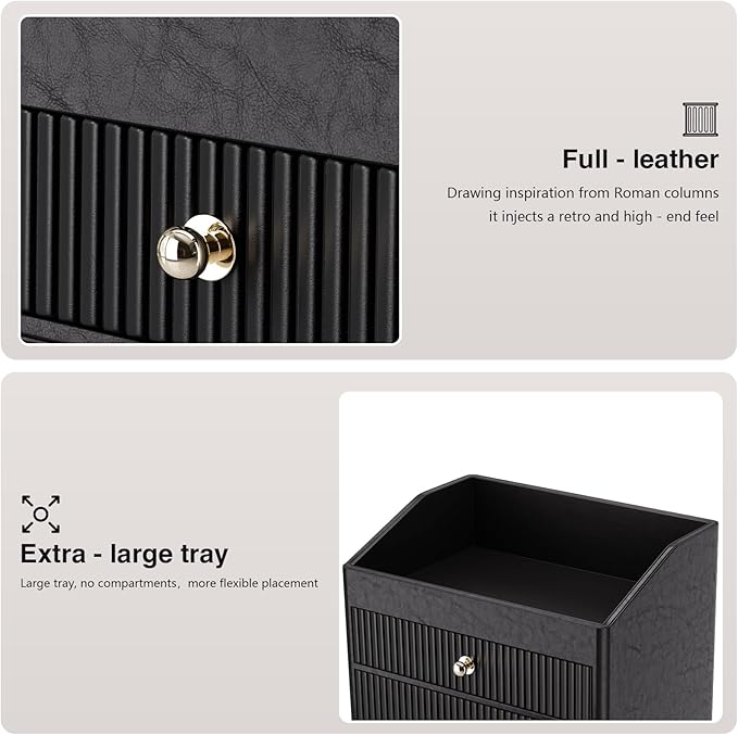 Make up Organizers for Vanity, Leather Makeup organizer for Vanity
