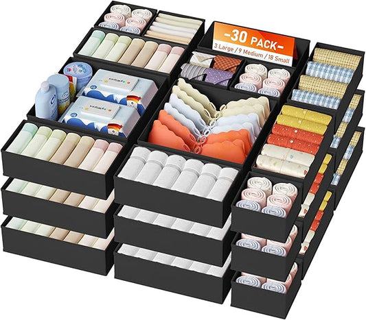 Drawer Organizer Clothes, 28Pack Dresser Organizer
