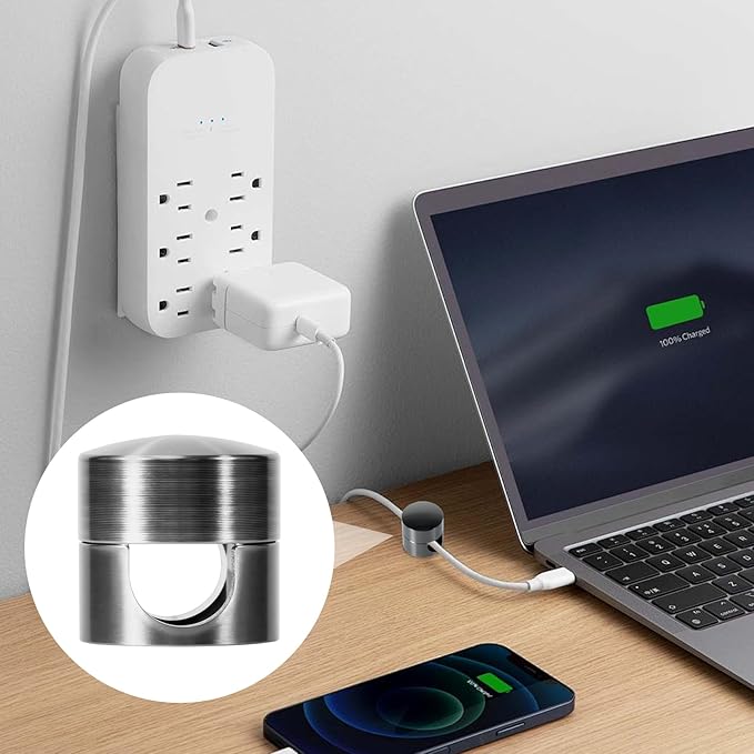 3 Sets Charger Holders for Cords, Adjustable Cable Anchor Holders