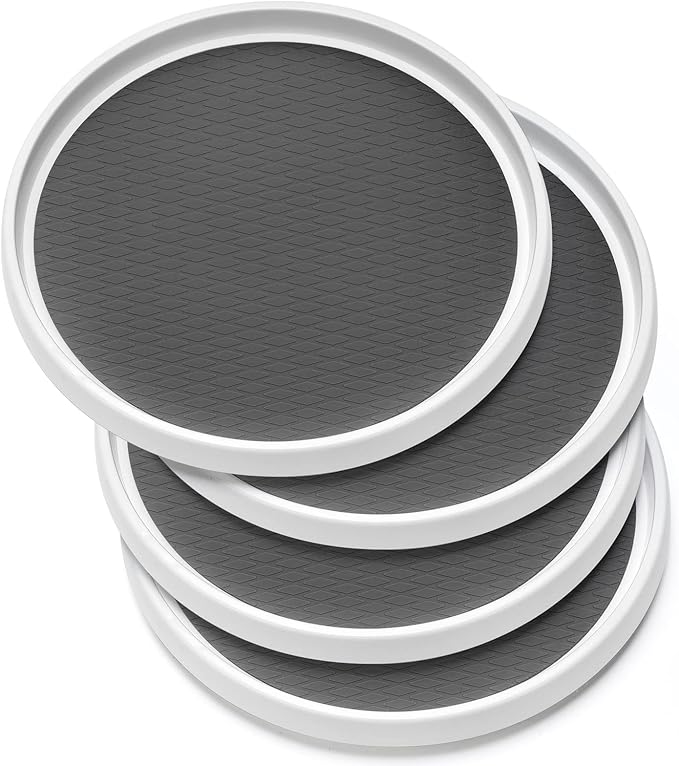 12-Inch Non-Skid Turntable Lazy Susan Organizer [4 Pack]