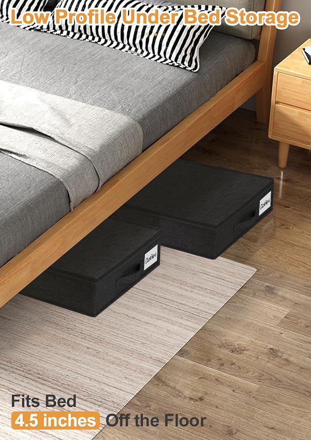 4.5 Inches Tall Under Bed Storage Containers