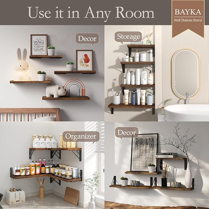Wall Shelves for Bathroom Decor