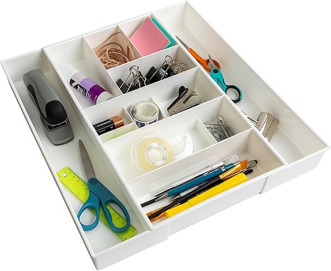 Dial Industries Expandable Junk Drawer Desk Organizer Storage Tray