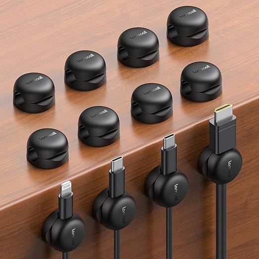 Spring Cable Clips, Desk Office Accessory