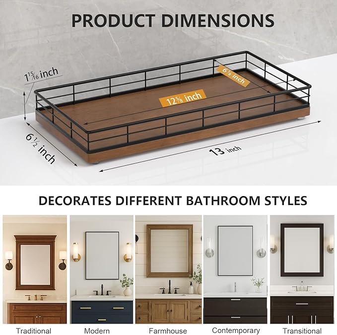 Toilet Paper Basket Organizer, Black & Brown