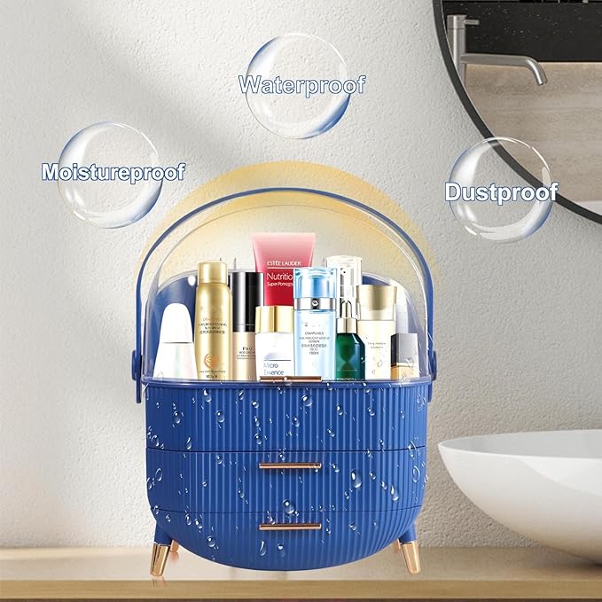 Egg Shape(Oval) Makeup Storage Box