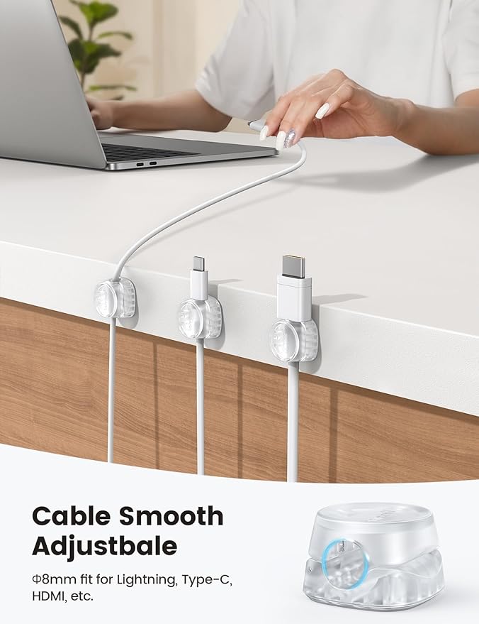 6Pack Cord Organizer, Office Desk Accessories