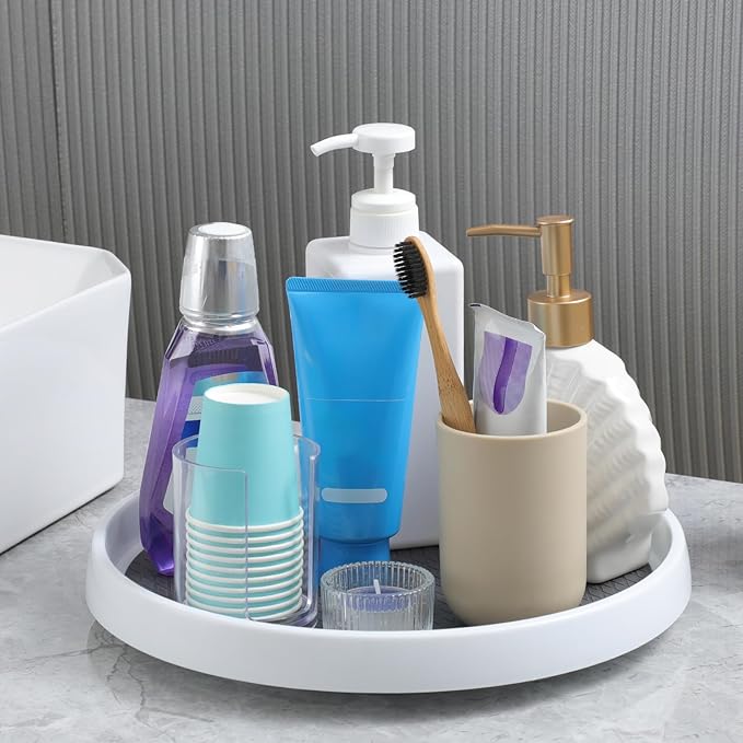 12-Inch Non-Skid Turntable Lazy Susan Organizer [4 Pack]