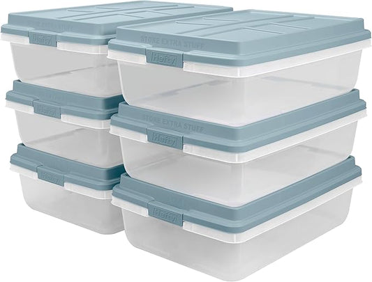 HI-RISE 40 Qt Stackable Storage Bins with Lids