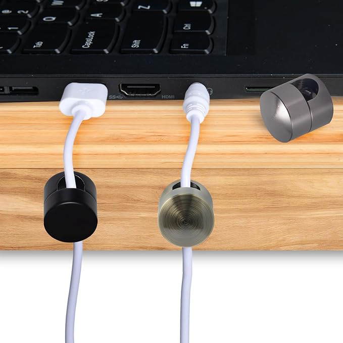 3 Sets Charger Holders for Cords, Adjustable Cable Anchor Holders