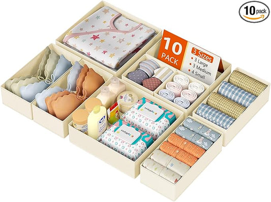 Drawer Organizer Clothes 10 Pack