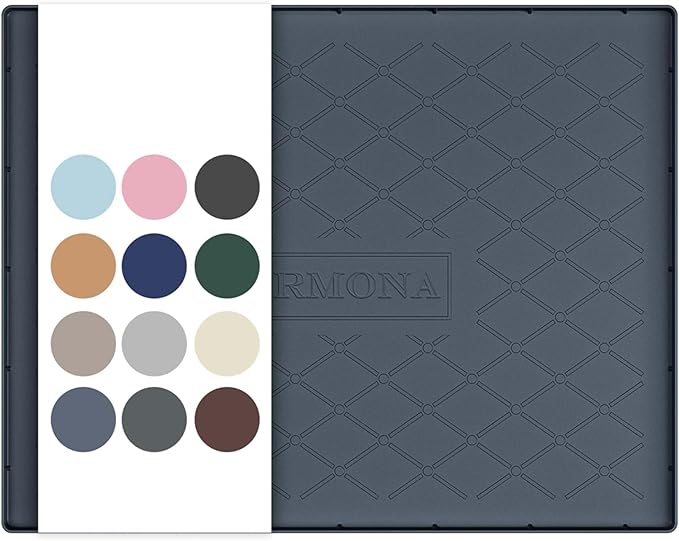 25" x 22" Waterproof Silicone Mat in Multiple Sizes & Colors, Dark Grey