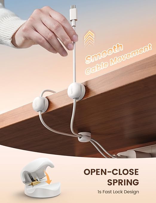 Spring Cord Organizer, Office Desk Accessories
