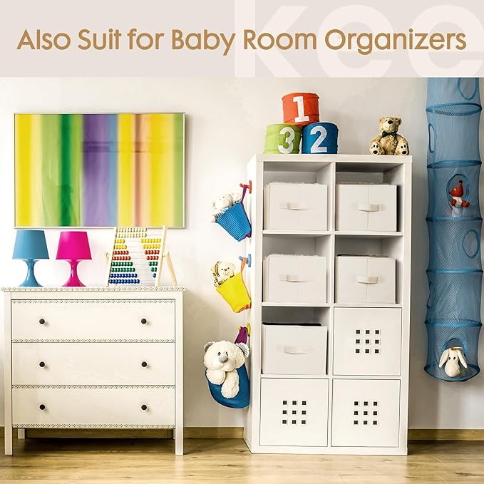 6 Pack Large Clothes Organizer, Beige