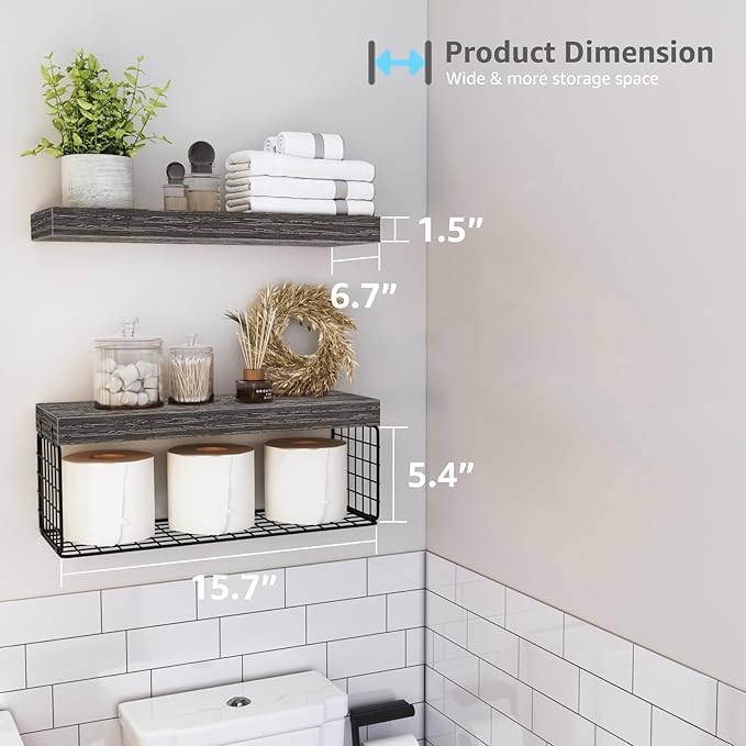 Bathroom Shelves Over Toilet, 019-GY2