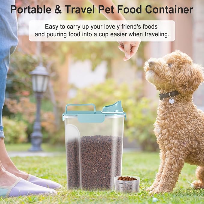 Upgraded Large Nozzle Cat Dog Food Storage Container BPA-free