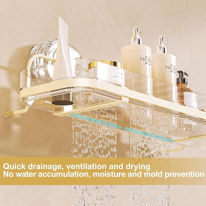 Suction Cup Shower Caddy, Black