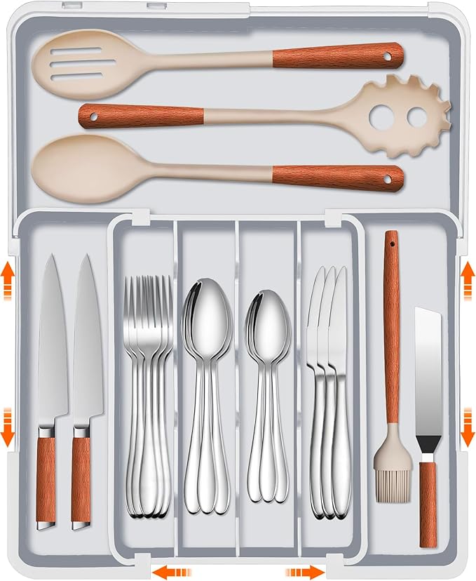 Expandable Silverware Drawer Organizer