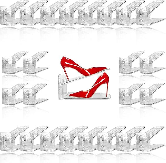 24 Pack Clear Shoe Slots Organizer