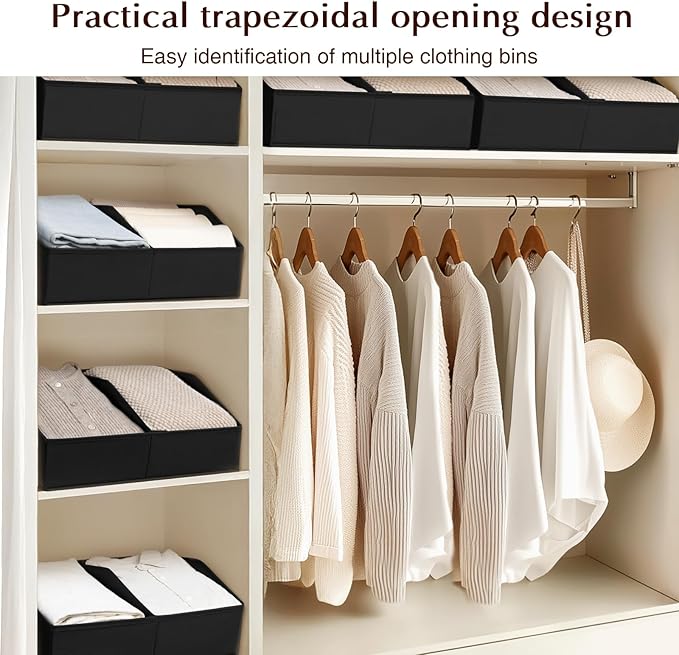 Closet Organizers and Storage Bins, Black