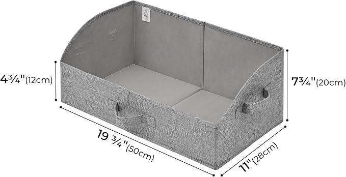 SAYS Storage Bins for Closet, Trapezoid Storage Bins with Handles