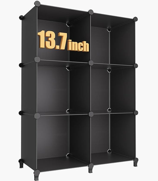 XLarge Cube Storage Organizer, Bathroom Black