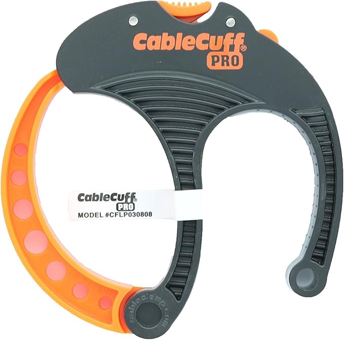 PRO (4 Pack: 4x Large 3 Inch Diameter) Adjustable, Reusable, Cable Tie Replacements for Extension Cords or Electronics