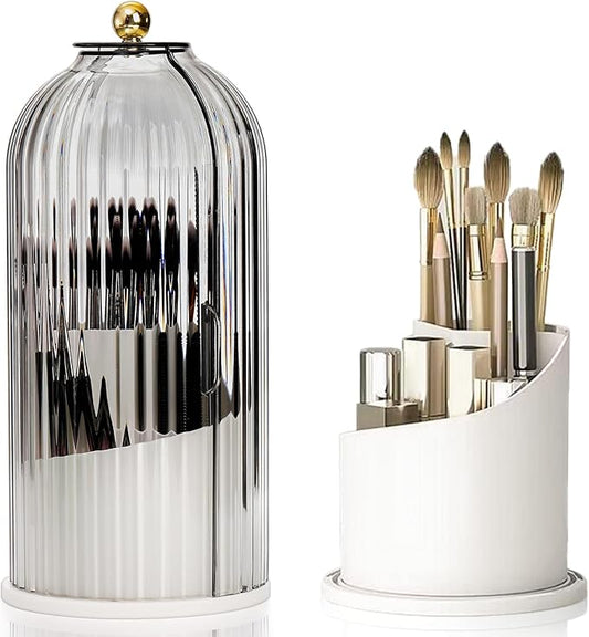 Makeup Brush Holder Organizer with Lids
