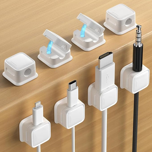 8 Pack Magnetic Cord Organizer Holder