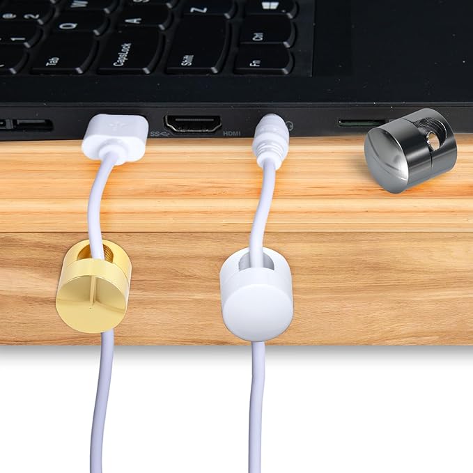 8 Sets Charger Holders for Cords, 8 Colors Adjustable Cable Anchor Holders