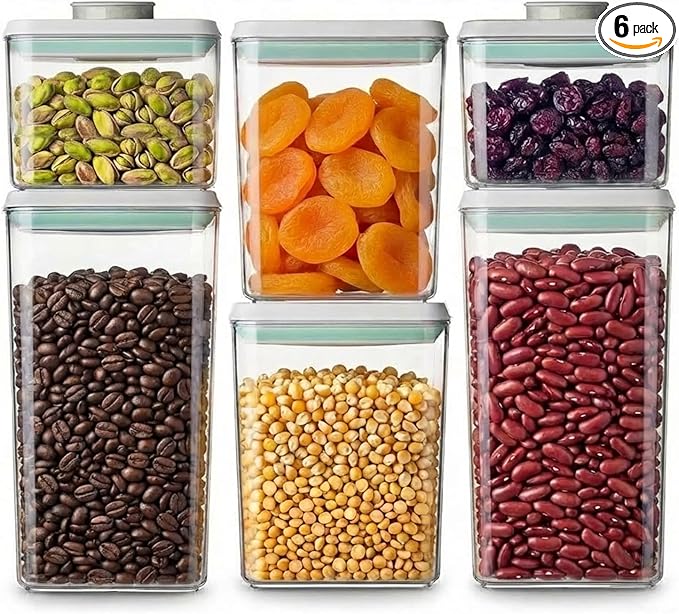 Pop Airtight Food Storage Containers Set with Lids, 1.8qt)*2