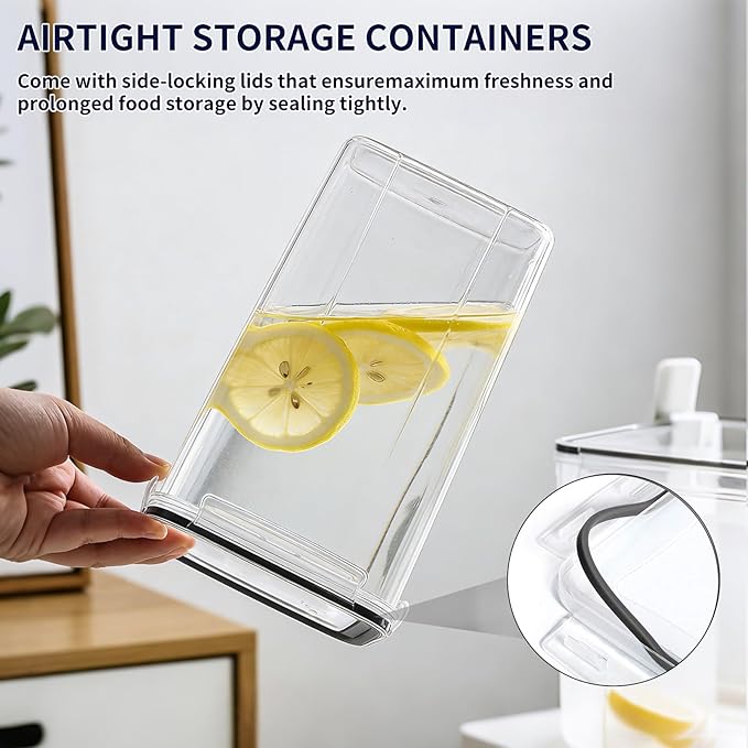 2 Pieces 6.5L / 220 oz Large Food Storage Containers