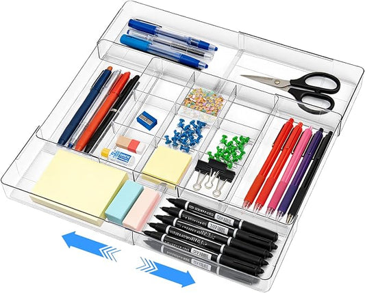 Acrylic Drawer Organizer, Expandable Drawer Organizer Trays