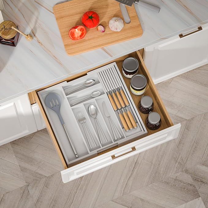 Bamboo-Silverware-Drawer-Organizer-Kitchen, White