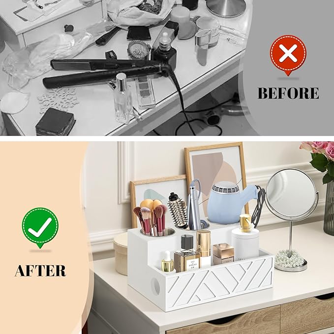 Hair Tool Organizer, Hair Dryer Holder Wall Mounted