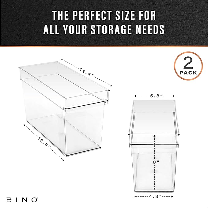 Plastic Storage Bins, Medium, Deep, THE HANDLER COLLECTION