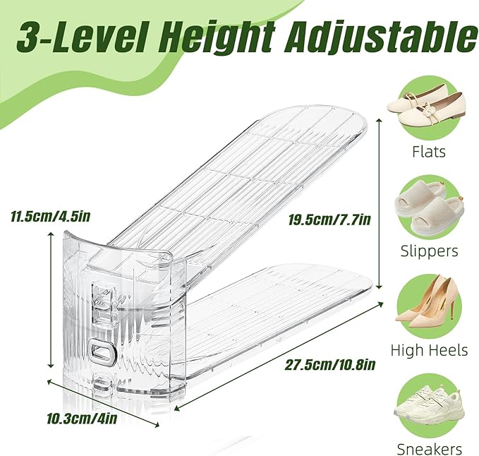Shoe Slots Organizer, Transparent