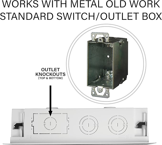 Legrand, OnQ Cable Management, In-Wall Media Box, White ENP0900-NA