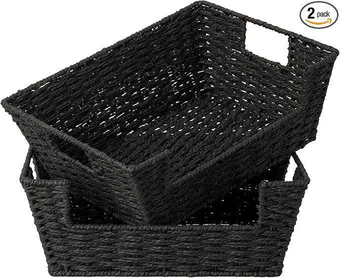 Wicker Storage Basket, Pantry Organizers and Storage