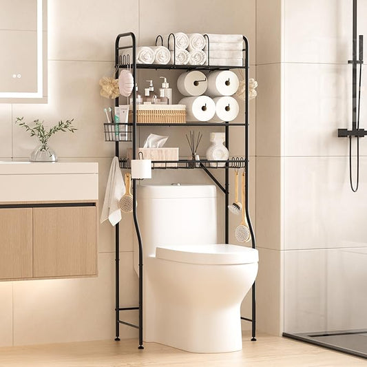 Over The Toilet Storage Rack, Black