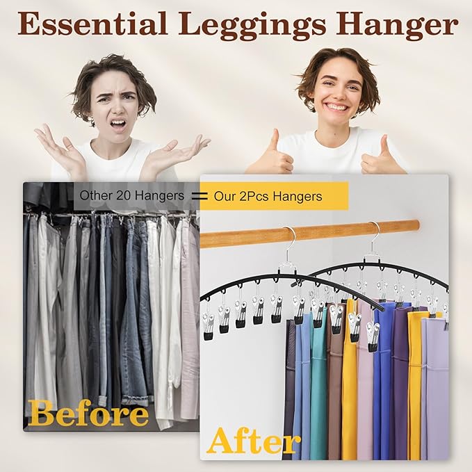 4 Pack Closet Organizers and Storage for Legging