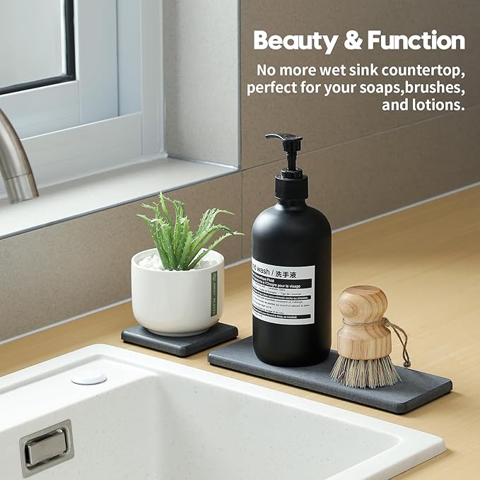 3PCS Water Absorbing Soap Dish Sponge Holder