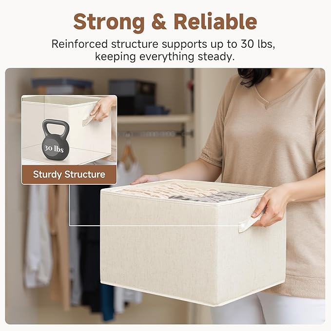 Closet Organizers and Storage Bins, Shelf Baskets for Clothes Storage
