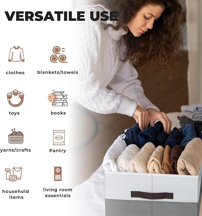 6 Pack Clothes Bins for Organization