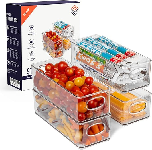 Plastic Pantry Organization and Food Storage Bin, Great Kitchen Storage