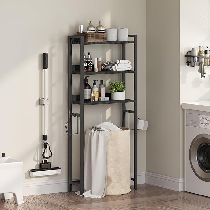 Over The Toilet Storage Rack, Black TSBK6001