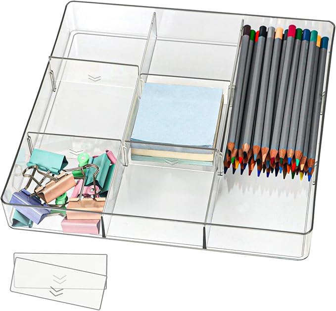 Adjustable Clear Drawer Organizer