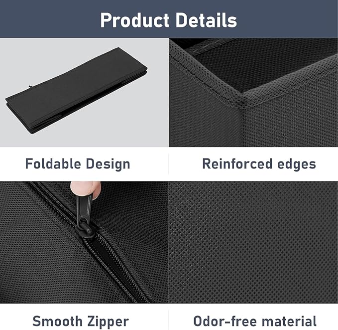DIMJ Drawer Organizer Clothes, 24 Pack Dresser Organizer, Foldable Closet Organizers and Storage, Fabric Dresser Bins, Drawer Dividers for Nursery, Baby Clothes, Underwears, Sock