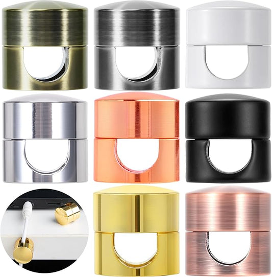 8 Sets Charger Holders for Cords, 8 Colors Adjustable Cable Anchor Holders