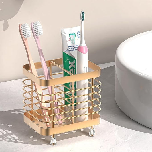Toothbrush Holders for Bathroom, Rose Gold